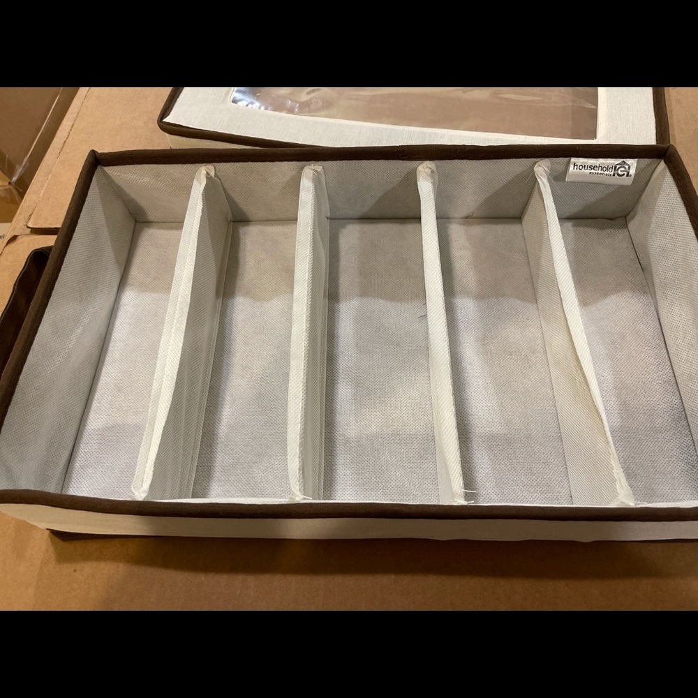 Household Essentials Fabric Storage Box for Silverwear or Jewelry